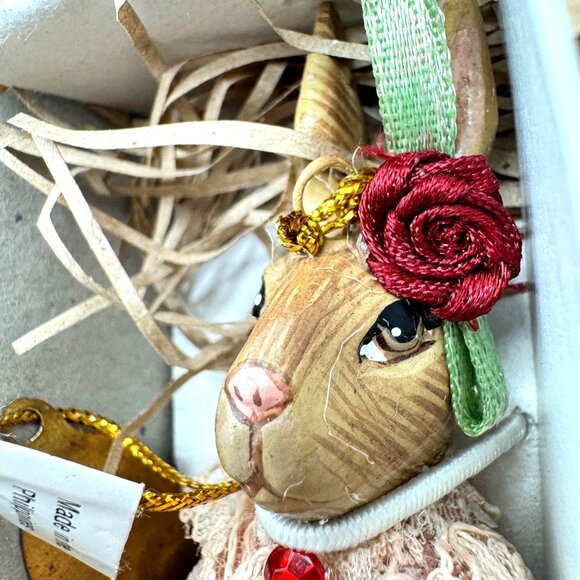 Katherines Collection Keepsake Bunny Ornaments Set Of 6 NOS In Original Box Vtg - Picture 13 of 16